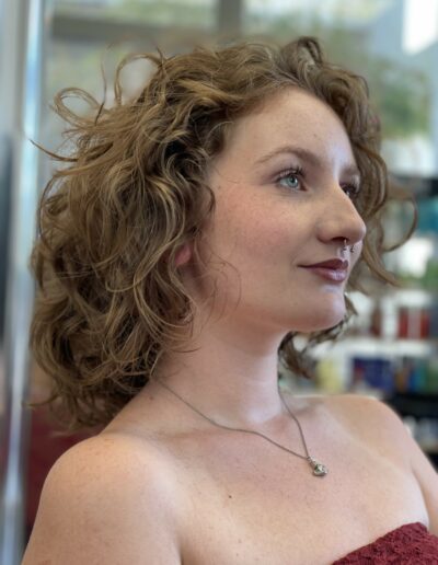 coupe femme bouclé naturel