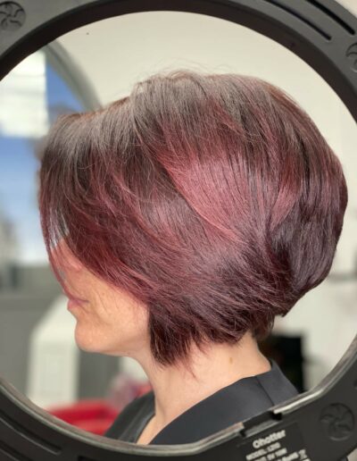 couleur violine sur un carré plongeant