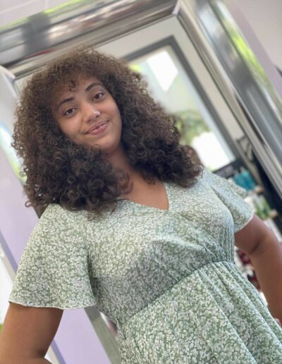 style carré dégradé sur cheveu afro